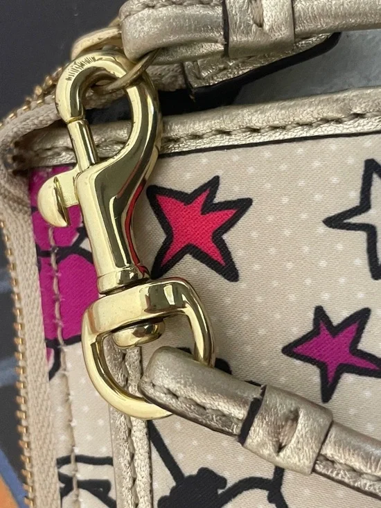 Vintage Coach Poppy Kyra Floral Graffiti Sateen Wallet Wristlet Y2K Rare - Picture 16 of 16